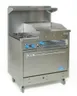 Comstock-Castle F330-24B 36" Gas Restaurant Range w/ (2) Open Burners, (1) 24" Raised Griddle, (1) Standard Oven, 132.000 BTU 1 image