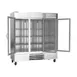 Beverage Air FB72HC-5G 75" 3-Glass Door Reach-In Freezer, Bottom Mount, 68.43 cu. ft., Stainless Steel Front 3 image