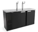 Fagor FDD-24-60 Draft Beer Cooler, 60" Black, 3‑Tap 3‑Keg 1/2 Barrel, 2‑Column Direct Draw 1 image