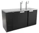 Fagor FDD-69-N Draft Beer Cooler, 69" Width, 3‑Keg, Black, 2‑Column 3‑Tap, 1/3 hp, CETLus UL NSF 1 image