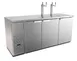 Fagor FDD-79S-N 73" 4‑Keg Draft Beer Cooler, Stainless, 2 Towers, 3 Doors, LED, 1/3 hp, CETLus 1 image