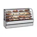 Federal Industries CGD3648 36" 3-Door Glass Bakery Case, 3500K LED Top Light, 3 Shelves, Black Trim 1 image