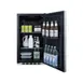 Summit FF195H34 19" Built-in or Freestanding Undercounter Refrigerator in Black, Stainless Steel Door, 3.13 cu. ft 3 image