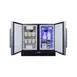 Summit FFRF36 36" Built-in or Freestanding Refrigerator Freezer in Black, Stainless Steel Doors, 5.8 cu. ft. 5 image