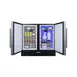 Summit FFRF36 36" Built-in or Freestanding Refrigerator Freezer in Black, Stainless Steel Doors, 5.8 cu. ft. 6 image