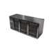 Fagor Refrigeration FBB-79GS-N Refrigerated Back Bar Cabinet w/ 3 Glass Doors, 6 Shelves, 4 Rails 1 image
