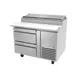 Fagor FPT-46-D2 46" 1-Section Refrigerated Pizza Prep Table w/ 2 Drawers, (6) 1/3 Size Pans 1 image