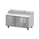 Fagor FPT-67 67" 2-Section Refrigerated Pizza Prep Table w/ 2 Doors, (9) 1/3 Size Pans 1 image