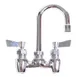Fisher 19960 Faucet, Backsplash Mount, 4" Centers, 6"H Swivel Gooseneck Spout 1 image