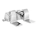 Fisher 3170 Control Valve, Floor Mount, Double Pedal, Polished Chrome 1 image