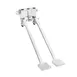 Fisher 48070 Wall Foot Valve, Dual, Stainless Steel 1 image