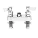 Fisher 67458 Control Valve, 4" Deck Mount, with Rigid Outlet, Check Stems 1 image