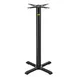 FLAT Tech CT2017 Bar Height KX22 Table Base, 22" Cross Base, 3" Dia. Column, Cast Iron, Textured Finish 1 image