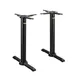 FLAT Tech CT2030 KT22 Dining Height Restaurant Table Base, 22" End Base Spread, Cast Iron, Textured Finish, Hydraulic PAD Stabilization 1 image