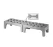 FMP 126-6000 Metro Bow Tie Gray Polyethylene Slotted Dunnage Rack with 1500 lb. Capacity 1 image