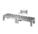 FMP 126-6010 Metro Bow Tie Gray Polyethylene Slotted Dunnage Rack with 3000 lb. Capacity 1 image