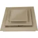 FMP 556-1093 3-Tier Air Diffuser w/ 2-Way Corner Air Distribution, 24" x 24", 8" Dia. Neck 1 image