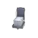Follett 00112771 Plastic Mobile Ice Bin, 75 lb, Granite Gray 1 image
