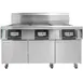 Frymaster 3FQG30U Multiple Battery Gas Fryer w/ (3) 30-lb Frypots, Built-In Automatic Filtration 1 image
