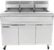 Frymaster MJ340 Multiple Battery Gas Fryer w/ (3) 40-lb Frypots, Floor Model, Millivolt Controls 1 image