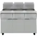 Frymaster MJ350 Multiple Battery Gas Fryer w/ (3) 50 lbs Frypots, Floor Model, Millivolt Controls 1 image