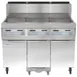 Frymaster SCFHD350G Multiple Battery Gas Fryer w/ (3) 50 lbs Frypots, Built-In Filtration, 300.000 BTU 1 image