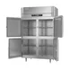 Victory FS-2D-S1-HD-HC 52" 2-Section Reach-In Freezer, 4 Half Solid Doors, Top Mounted, 45 cu. ft., Stainless Steel 5 image