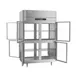 Victory FS-2D-S1-PT-HG-HC 52" 2-Section Pass-Thru Freezer, 8 Half Glass Doors, Top Mounted, 48 cu. ft. 4 image