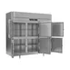 Victory FS-3D-S1-EW-HD-HC 85.5" 3-Section Reach-In Freezer, 6 Half Solid Doors, Top Mounted, 74 cu. ft., Stainless Steel 4 image