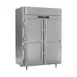 Victory FSA-2D-S1-EW-HD-HC 58.38" 4-Half Solid Door Reach-In Freezer, Top Mounted, 49 cu. ft., Stainless Steel Exterior, Aluminum Interior 1 image