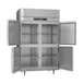 Victory FSA-2D-S1-HD-HC 52.13" 4-Half Solid Door 2-Section Reach-In Freezer, Top Mounted, 45 cu. ft., Stainless Steel Exterior, Aluminum Interior 4 image