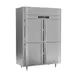 Victory FSA-2N-S1-HD-HC 58" 2-Section Reach-In Freezer, 4 Half Solid Doors, Top Mounted, 41 cu. ft., Stainless Steel 1 image
