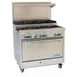 Comstock-Castle FSU330 36" Gas Restaurant Range, (6) Open Burners w/ (3) Step-Up, (1) Standard Oven, 174.000 BTU 1 image