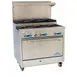 Comstock-Castle FSU3430 48" Gas Restaurant Range, (8) Open Burners w/ (4) Step-Up, (1) Standard Oven, (1) Cabinet Base, 222.000 BTU 1 image