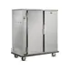 FWE A-120-2 55"-60" 2-Door Heated Cabinet, 120 Plate Capacity, Stainless, 3 Shelves, 6" Casters 1 image