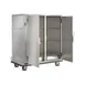 FWE A-120-2 55"-60" 2-Door Heated Cabinet, 120 Plate Capacity, Stainless, 3 Shelves, 6" Casters 3 image