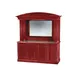 FWE AS-PSC-6 Architectural Series 74" Portable Back Bar-Mahogany Wood Front 1 image