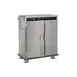 FWE BT-120 Heated 2-Door Stainless Steel Cabinet, 120 Capacity, Heat, 3 Shelves, 6" Casters 1 image