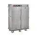 FWE E-1200 2-Door Heated Holding Cabinet, 120 Plate Capacity, 3 Shelves, Heat Drawer, 6" Casters 1 image