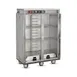 FWE E-1200 2-Door Heated Holding Cabinet, 120 Plate Capacity, 3 Shelves, Heat Drawer, 6" Casters 4 image
