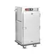 FWE E-480-XL Heated Banquet Cabinet - 48 Plates, 61"-66" Height, Electric, Steel, Drawer 6" Casters 1 image