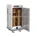FWE E-480-XL Heated Banquet Cabinet - 48 Plates, 61"-66" Height, Electric, Steel, Drawer 6" Casters 4 image