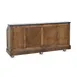 FWE ES-CB-8-BW Executive Series (2) 60 lb. Ice Bins Removable Speed Rack-95" Portable Bar-Maple Wood Front-Sides 1 image