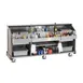 FWE ES-CB-8-BW Executive Series (2) 60 lb. Ice Bins Removable Speed Rack-95" Portable Bar-Maple Wood Front-Sides 3 image
