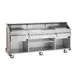 FWE ES-CB-8-BW Executive Series (2) 60 lb. Ice Bins Removable Speed Rack-95" Portable Bar-Maple Wood Front-Sides 4 image