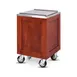 FWE ES-IC-200 Stainless Steel Mobile Ice Bin, 200 lb, Dark Brown 1 image