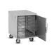 FWE ETC-UA-5 5 Pan Stainless Steel Under Counter Bun / Food Pan Enclosed Transport w/ 4-1/2" Bottom Load Slides 3 image