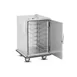 FWE ETC-UA-7INS 7 Pan Mobile Stainless Steel 1/2 Height Bun / Food Pan Enclosed Transport w/ 4-1/2" Bottom Load Slides 3 image