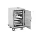 FWE ETC-UA-7INS 7 Pan Mobile Stainless Steel 1/2 Height Bun / Food Pan Enclosed Transport w/ 4-1/2" Bottom Load Slides 4 image