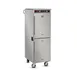 FWE HLC-1826-8-8 2-Compartment Heated Holding Cabinet, 32x14"x18" Pan Capacity, Stainless Steel, Dutch Door, Mobile 1 image